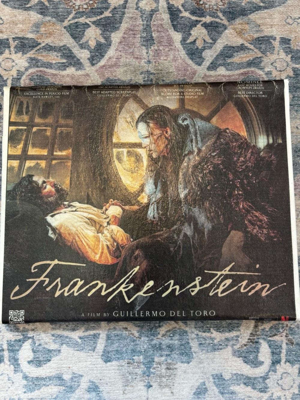 Frankenstein Movie Poster Decoupage on canvas - Guillermo del Toro - Picture 2 of 5